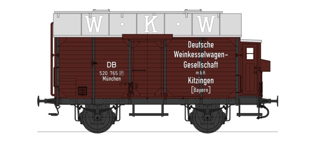 München 520 765, Beschriftung Große W · K · W Schrift auf dem Dach